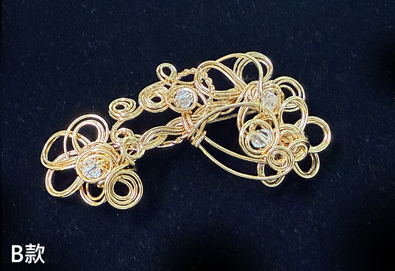 纍花絲瑬金系列-繁花典雅胸針